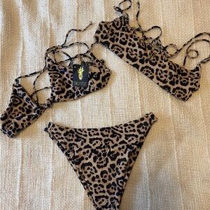 Skatie Cheetah Print Bikini Bundle